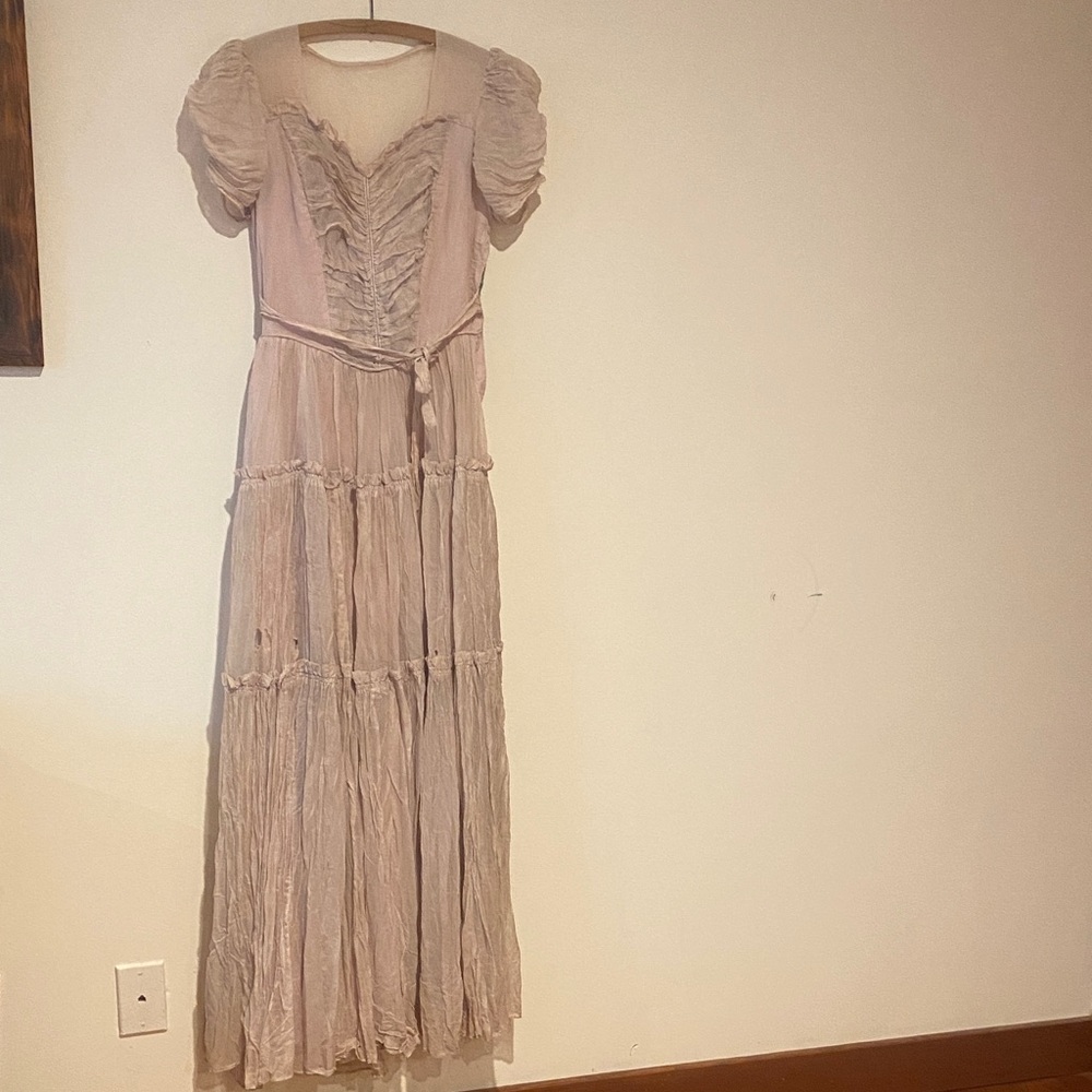 Antique, Edwardian silk chiffon maxi dress